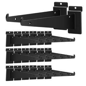Aliswat 717378796328 24pack Slatwall Shelf Brackets 6 Inch Heavy Duty Bracket For Slat Wall Aliswat 717378796328 24pack Slatwall Shelf Brackets 6 Inch Heavy Duty Bracket For Slat Wall