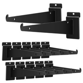 Apochon 717378794706 12 Inch Slatwall Shelf Bracket With Lip Pack Heavy Duty Knife Sh