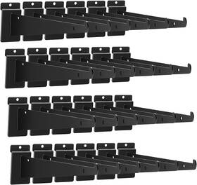 Apochon Ssb04 24pcs Slatwall Shelf Bracket 14 Inch Heavy Duty Knife M