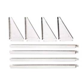 Arrow 313016281289 3 Ft. W Galvanized Steel Shelf Kit Arrow 313016281289 3 Ft. W Galvanized Steel Shelf Kit