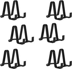 Nw11n1-6 Artliving Plate Stands For Display - Plastic Easel Stand Black-3inch Black Nw11n1-6 Artliving Plate Stands For Display - Plastic Easel Stand Black-3inch Black