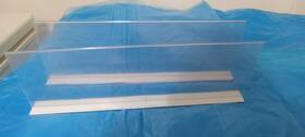 As B13.5x4.5 50 13.5 Inch X 4.5 Plastic Gondola Shelf Retail Dividers Magnetic T Base New Case