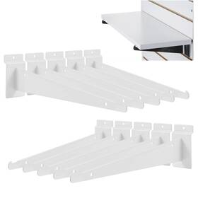 Ayaygd 737055155279 10pack Slatwall Shelf Brackets 6 Inch Bracket For Shelves Heavy Duty