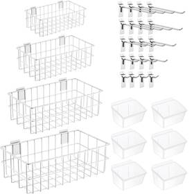 Sij-barydat-1394 Barydat 35 Pcs Slatwall Accessories Set Includes Ventilated Metal Wire Slatwa Sij-barydat-1394 Barydat 35 Pcs Slatwall Accessories Set Includes Ventilated Metal Wire Slatwa