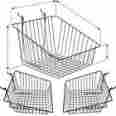 Baskets12 Slatwall Baskets Product Display Solutions Case Of 6 L X 12 D 8 H W 4 Slant Black White Or Chrom Baskets12 Slatwall Baskets Product Display Solutions Case Of 6 L X 12 D 8 H W 4 Slant Black White Or Chrom