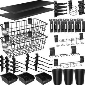 Bt367 Beaptcely 43 Pcs Slatwall Accessories Organizer Kit With Hook Shelve