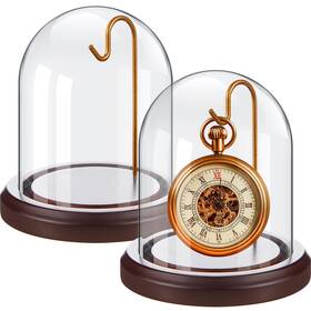Gre-beeveer-402 Beeveer 2 Pcs Pocket Watch Glass Display With Hooks Dome 3 Inch X 4 Gold Hook Gre-beeveer-402 Beeveer 2 Pcs Pocket Watch Glass Display With Hooks Dome 3 Inch X 4 Gold Hook