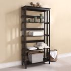 Bm163545 Benzara Wooden Shelf Rack Bm163545 Benzara Wooden Shelf Rack