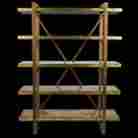 Br2579-71 Gold Leaf Design Group 71 H Five Shelf Shelving Unit