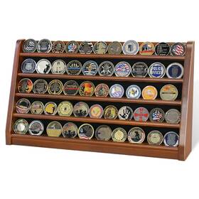 Branded Indus-wo-mr-wa05 5 Rows Challenge Coin Holder Display Stand Holds 50 Coins For