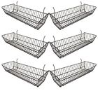 Bsk12-b Econoco Black Double Sloping Wire Basket For Slatwall 0818703006997 Bsk12-b Econoco Black Double Sloping Wire Basket For Slatwall 0818703006997