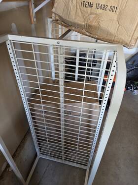 Cap Fixtures 15492-001 White Metal Retail Shelving Rack Adjustable Shelves