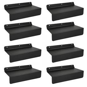 Lsq001 Cherry-s 4.3x10 Inch Slatwall Shelves Set Of 8 Metal Accessories Black Flat Display Lsq001 Cherry-s 4.3x10 Inch Slatwall Shelves Set Of 8 Metal Accessories Black Flat Display