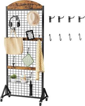 Tcj17bf Choezon Grid Wall 15.7 Inches X 68.9 23.6 Rustic Brown And Black Tcj17bf Choezon Grid Wall 15.7 Inches X 68.9 23.6 Rustic Brown And Black