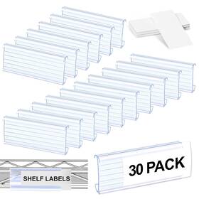 Collwait-label-holders-30pack Collwait 30 Pcs Label Holder Shelf Labels Wire With Paper Inch Collwait-label-holders-30pack Collwait 30 Pcs Label Holder Shelf Labels Wire With Paper Inch