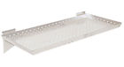 Db-02021 Slatwall Shelf Perforated Metal Display Fixture Silver Lot Of New Db-02021 Slatwall Shelf Perforated Metal Display Fixture Silver Lot Of New