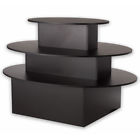 Db-20028bk Tier Oval Waterfall Table Boutique Merchandise Display Black New Db-20028bk Tier Oval Waterfall Table Boutique Merchandise Display Black New