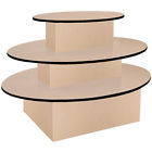 Db-62039 Oval Merchandise Display Table Retail Clothing Stand Maple Knockdown New Db-62039 Oval Merchandise Display Table Retail Clothing Stand Maple Knockdown New