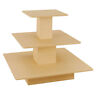 Db-9833m-1033 Unbranded Rolling Tier Table Square Boutique Clothing Wood Store Display Db-9833m-1033 Unbranded Rolling Tier Table Square Boutique Clothing Wood Store Display