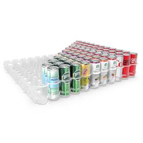 Display Technologies 746663000666 Visi-slide Gravity Fed Organizer For 12oz Slim Cans On Flat And Angled Shelve