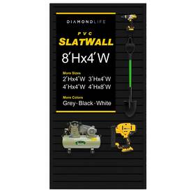 A.hslp.9648.blk Dldirect 96 X 48 - Slatwall Panel Garage Organizer Heavy Duty Wall Mounted Pv A.hslp.9648.blk Dldirect 96 X 48 - Slatwall Panel Garage Organizer Heavy Duty Wall Mounted Pv