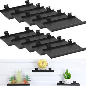 Mee-doublefill-1430 Doublefill 10 Pcs 6 Slatwall Shelves 10x4.3 Inch Metal Slat Wall Shelf Accessories Mee-doublefill-1430 Doublefill 10 Pcs 6 Slatwall Shelves 10x4.3 Inch Metal Slat Wall Shelf Accessories