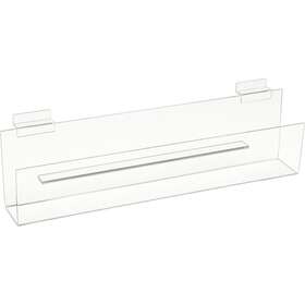 Gcs16 Econoco Hp/gcs16 Acrylic Greeting Card Shelf For Slatwall - Clear 16 Inch W X 2 D