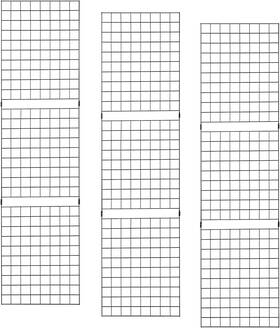 Pgp28b Econoco Portable 2 X 8 Black Grid Panels - Pack Of 3 Ft Pgp28b Econoco Portable 2 X 8 Black Grid Panels - Pack Of 3 Ft