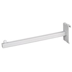 Econoco Wte/11 Commercial Faceout Straight Arm Square Tubing 12 Inch White Pack Of 4