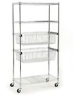 Eh-wsthdus-017 Hdx Chrome Shelving Unit With Basket 0886096003220