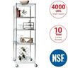 Fgkjaqrxo8 Seville Classics Rolling Steel Garage Storage Shelving Unit Each Chrome Fgkjaqrxo8 Seville Classics Rolling Steel Garage Storage Shelving Unit Each Chrome