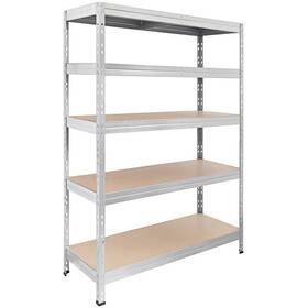Fixturedisplays Ws-243feztr18s502kh Ar Shelving 16 Inch X 35 71 5- Shelf Galvanized Boltless Fiberboard