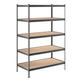 Ws-257b244872z5pbk Fixturedisplays Lavex 24 Inch X 36 Black Z- 4- Shelf Boltless Particle Board Shelving 72 Uprights Ws-257b244872z5pbk Fixturedisplays Lavex 24 Inch X 36 Black Z- 4- Shelf Boltless Particle Board Shelving 72 Uprights