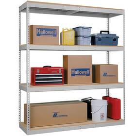 Fixturedisplays Ws-drh483684-4s-pt Hallowell 36 Inch X 48 84 4- Shelf Boltless Shelving Decking 4880lb Capacity