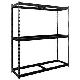 Fixturedisplays Ws-drhc484884-3s-me Lavex 24 Inch X 48 Black Z- 5- Shelf Boltless Particle Board Shelving 72 Uprights