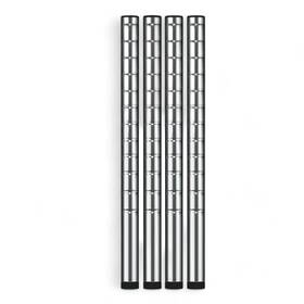 Getzi Hhg03185 H14ftft Chrome Set Of 4 Posts Nsf Wire Shelving Post Adjustable Steel Sup