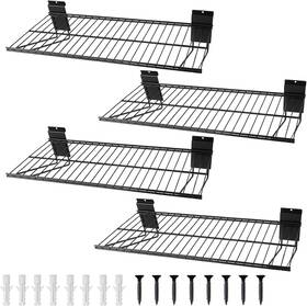 Gmsxcc 768834142159 Slat Wall Shelves Accessories - 24 Inch Slatwall Wire Shelf Heavy Duty Storage G