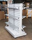 Gondola Fixtures Sided 52 " Display Shelving Unit Double Island Tall Store