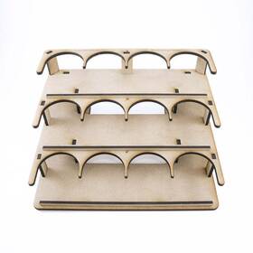 Huge Miniatures 786899858105 Weathering Powder Display Rack Huge Miniatures 786899858105 Weathering Powder Display Rack