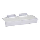 Jm4slst10 Econoco Clear Slatwall Shoe Shelf With Sign Slot 841134111657
