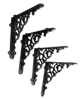 Js-90-417 Nach Scroll Shelf Bracket Pack Of Medium Black 770327448815