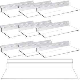 Kathfly 445031031020 10 Pack 4 X Inch Slatwall Shelves Hanging Accessories Clear Shelf Pl Kathfly 445031031020 10 Pack 4 X Inch Slatwall Shelves Hanging Accessories Clear Shelf Pl