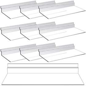Kathfly 744110801095 4 X 10 Inch Slatwall Shelves Hanging Accessories Clear Kathfly 744110801095 4 X 10 Inch Slatwall Shelves Hanging Accessories Clear