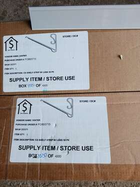 222371 Kinter 140903 Box Of 50 Cs Shelf Strip With Lens - Free Shipping