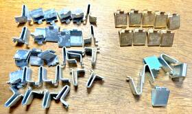 Knape & Vogt 6-#239 37-#256 43 Used And Nos Adjustable Pilaster Shelf Clips By - #239 #256 Knape & Vogt 6-#239 37-#256 43 Used And Nos Adjustable Pilaster Shelf Clips By - #239 #256