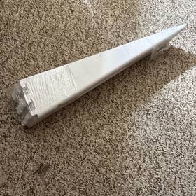 Knape & Vogt Kv182wh14.5 And 182 Wh14.5 Inch 14-1/2 White Shelf Brackets Lot Of 5