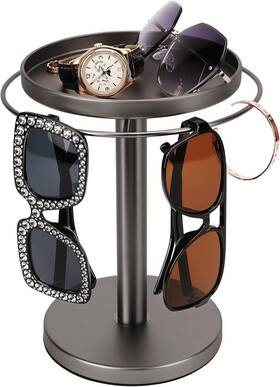 Sgo-001-1b Kondyfayo 360 Rotating Sunglass Organizer Storage Stainless Steel Titanium Black Sgo-001-1b Kondyfayo 360 Rotating Sunglass Organizer Storage Stainless Steel Titanium Black
