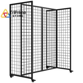 Koretech Gwp002 Grid Wall Panels With Wheels 4x5.5ft Gridwall Panel Display Black