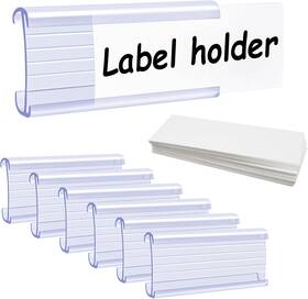 Lg0002u01 Lemgu Wire Shelf Label Holders 30 Pack 3in Lx1.4in H For 1-1/4in Shelves