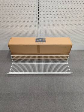 Lozier 939-3473-02-w Gondola Shelving Wire Basket Endless Case Of 6 White